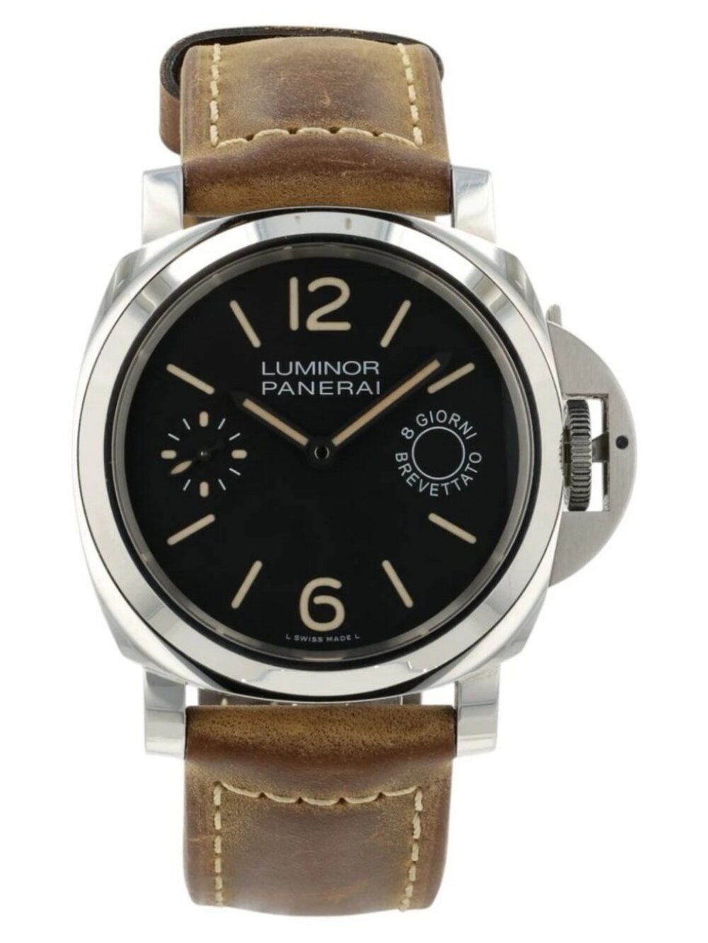 Panerai Luminor Marina 8 Days Black Dial Steel 44mm Manual Wind Men’s